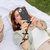imoshion Siliconen design hoesje met koord Samsung Galaxy S24 - Sky Black