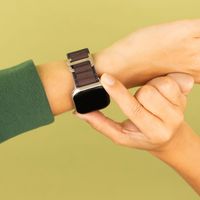 imoshion Nylon Alpine bandje Apple Watch Series 1 t/m 9 / SE (38/40/41 mm) | Series 10 / 11 (42 mm) - Indigo