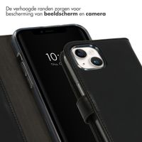 Selencia Echt Leren Bookcase Apple iPhone 15 - Zwart