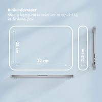 Selencia Puffy Laptop hoes 13-14 inch - Laptopsleeve - Slate Blue