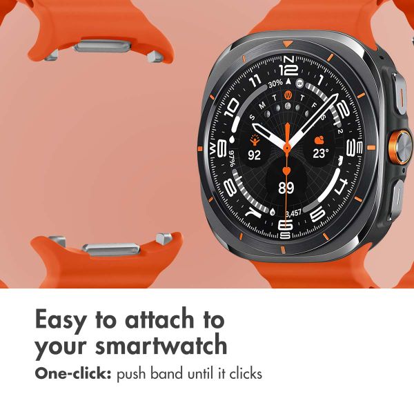 imoshion Ocean Silicone Band Samsung Galaxy Watch Ultra 2 (2026) / Ultra (2024/2025) - Orange