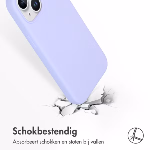 Accezz Liquid Silicone Backcover Apple iPhone 15 - Paars