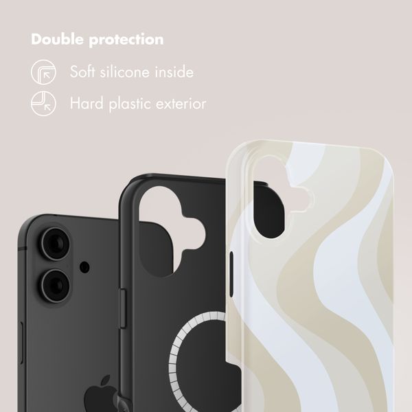 Selencia Vivid Back Cover with MagSafe Apple iPhone 16 - Desert Waves Beige