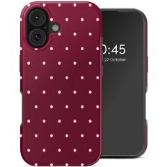 Selencia Vivid Case Apple iPhone 17 - Happy Dots Burgundy