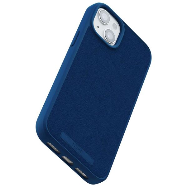 Njorð Collections Suède Comfort+ Case MagSafe Apple iPhone 15 Plus - Blue