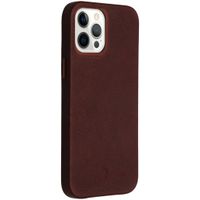 Decoded Leather Backcover iPhone 12 Pro Max - Chocolate Brown