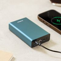 imoshion Ultra Series Aluminium Powerbank 20,000 mAh - Quick Charge and Power Delivery - Petrol Green