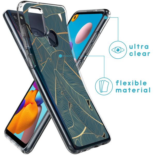 imoshion Design hoesje Samsung Galaxy A21s - Veren - Groen