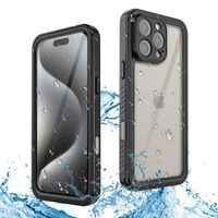 Redpepper Dot Plus Waterproof Backcover iPhone 16 Pro Max - Zwart