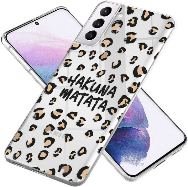 imoshion Design hoesje Galaxy S21 Plus - Luipaard - Bruin / Zwart