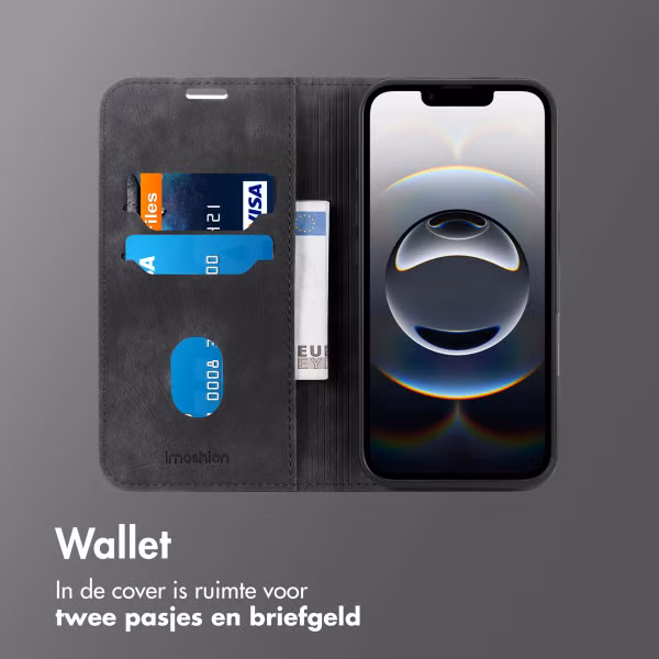imoshion Slim Bookcase Apple iPhone 16e - Zwart