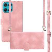 imoshion Bookcase met koord Motorola Moto G77 - Roze
