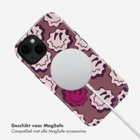 Selencia Vivid Backcover met MagSafe Apple iPhone 14 - Wavy Smiley Pink