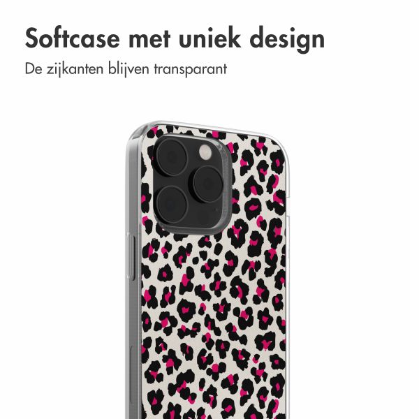 imoshion Design hoesje Apple iPhone 14 - Leopard Pink
