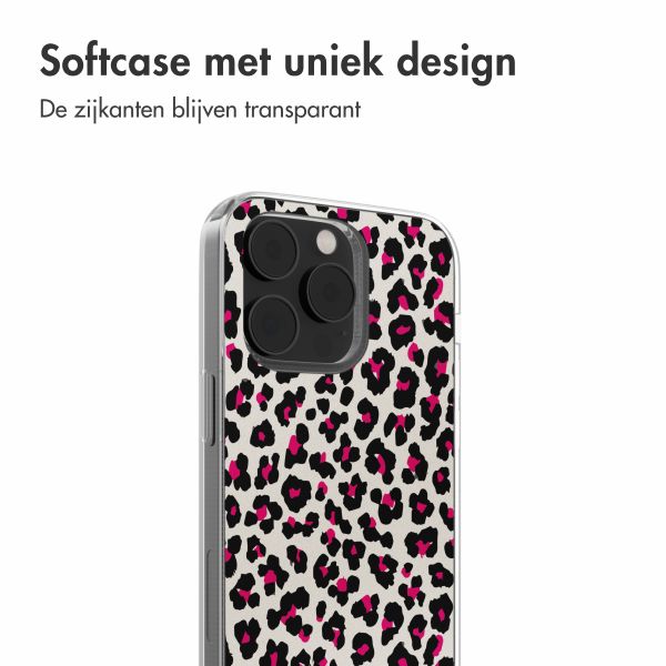 imoshion Design hoesje iPhone 14 - Leopard Pink