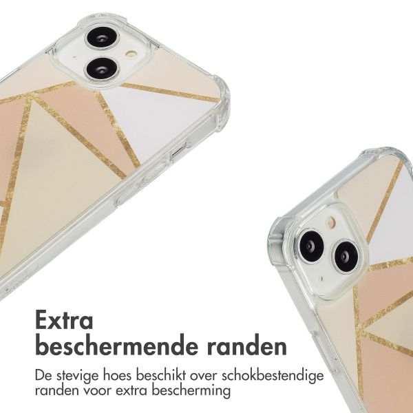imoshion Design hoesje met koord Apple iPhone 14 - Beige Graphic