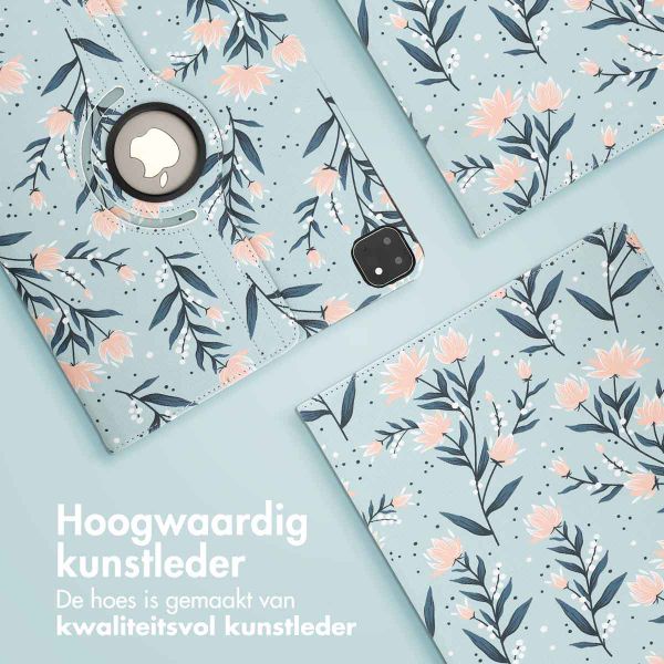 imoshion 360° Draaibare Design Bookcase Apple iPad Pro 13 (2025) M5 / (2024) M4 - Flowers