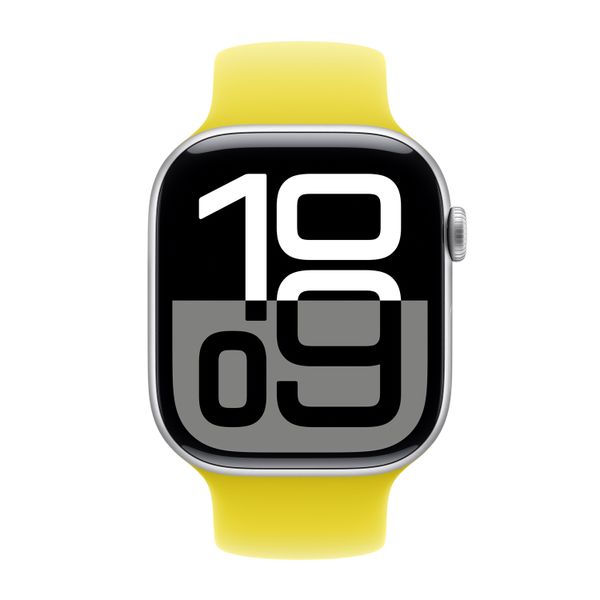 Apple Siliconen solobandje Apple Watch | 44/45/46/49 mm - Maat 7 - Star Fruit