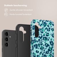 Selencia Vivid Tough Backcover Samsung Galaxy S23 FE - Wild Spots Light Blue