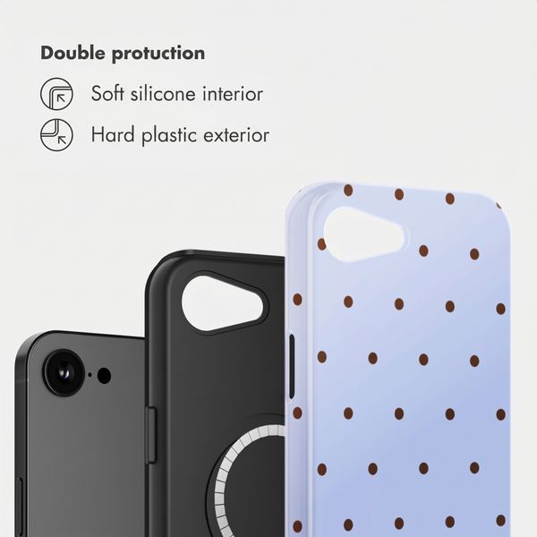 Selencia Vivid Back Cover with MagSafe Apple iPhone 17e / 16e - Happy Dots Digital Sky