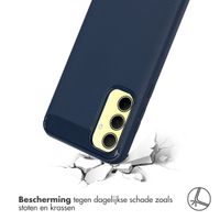 imoshion Brushed Backcover Samsung Galaxy A35 - Donkerblauw