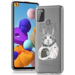 imoshion Design hoesje Samsung Galaxy A21s - Kat - Grijs