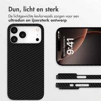 Accezz MagSafe Kevlar Backcover Apple iPhone 17 Pro Max - Zwart