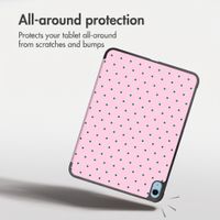 imoshion Design Trifold Case Apple iPad 11 (2025) 11 inch A16 / iPad 10 (2022) 10.9 inch - Happy Dots
