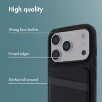 imoshion Back Cover with Card Holder and Stand Apple iPhone 17 Pro - Black