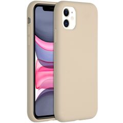 Accezz Liquid Silicone Backcover Apple iPhone 11 - Stone