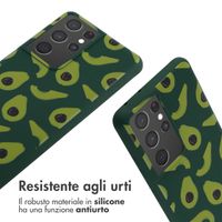 imoshion Siliconen design hoesje met koord Samsung Galaxy S21 Ultra - Avocado Green