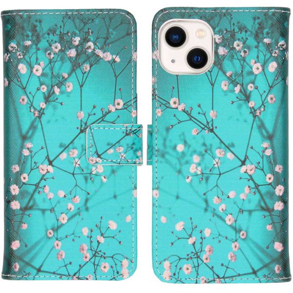 imoshion Design Softcase Bookcase iPhone 13 - Blossom