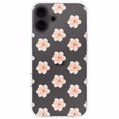 imoshion Design hoesje Apple iPhone 16 - Floral Peach