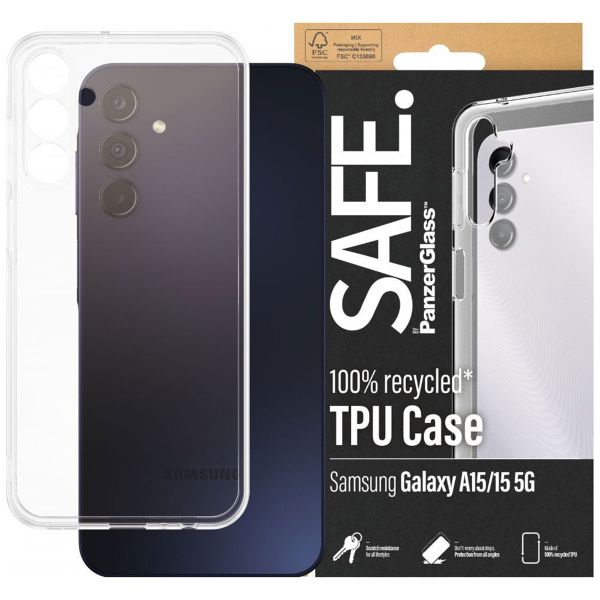 SAFE by PanzerGlass SAFE TPU Clear Case Samsung Galaxy A15 (5G/4G) - Transparant