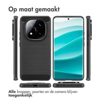 imoshion Brushed Backcover Xiaomi Redmi Note 14 Pro (5G) - Zwart