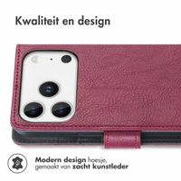 imoshion Luxe Bookcase Apple iPhone 17 Pro - Bordeaux