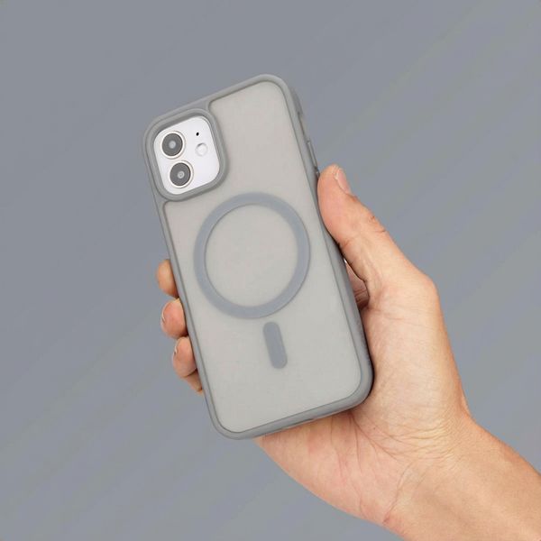imoshion Colour Guard Back Cover with MagSafe Apple iPhone 12 (Pro) - Grey