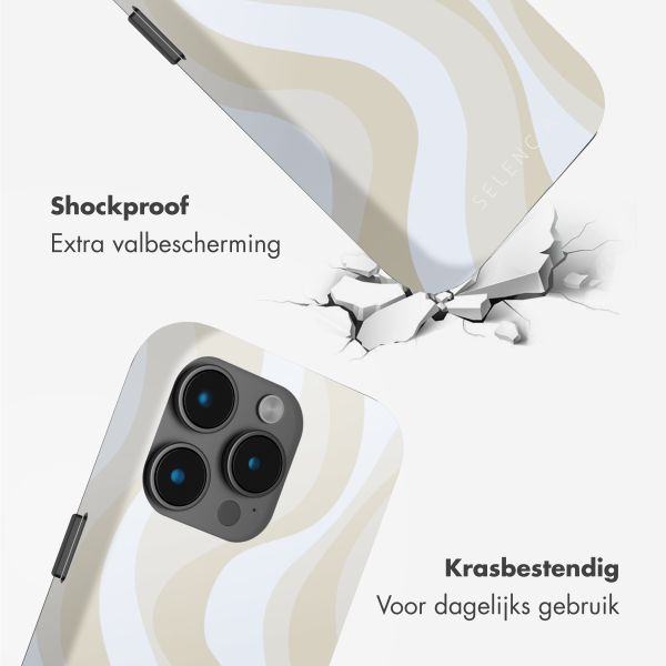 Selencia Vivid Backcover met MagSafe Apple iPhone 15 Pro - Desert Waves Beige