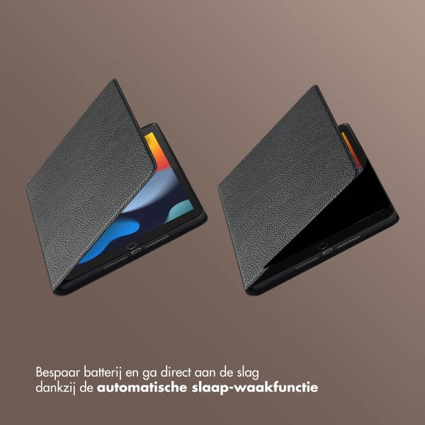 Selencia Riva Bookcase Apple iPad 9 (2021) 10.2 inch / iPad 8 (2020) 10.2 inch / iPad 7 (2019) 10.2 inch - Zwart