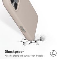 Accezz Liquid Silicone Case with MagSafe Apple iPhone 18 Pro Max / 17 Pro Max - Stone