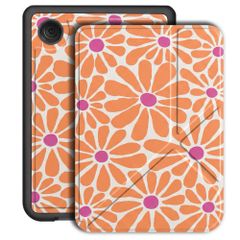 imoshion Design Vouwbare Bookcase Kobo Clara Colour / BW - Orange Flowers Connect