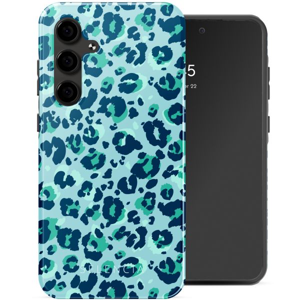 Selencia Vivid Tough Backcover Samsung Galaxy S24 FE - Wild Spots Light Blue
