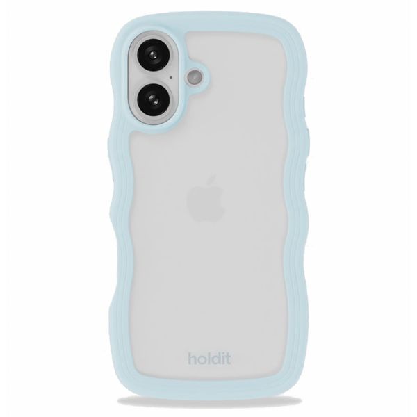 Holdit Wavy Case iPhone 16 - Mineral Blue