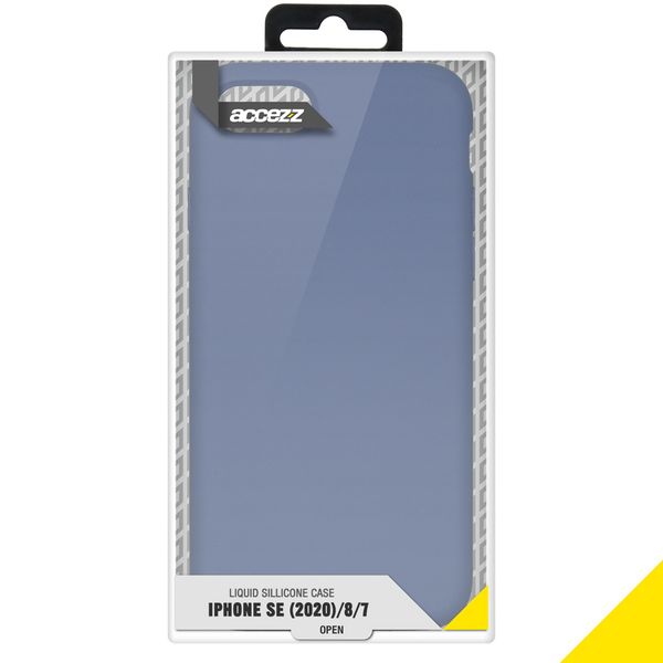 Accezz Liquid Silicone Backcover Apple iPhone SE (2022 / 2020) / 8 / 7 - Lavender Gray