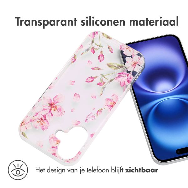 imoshion Design hoesje Apple iPhone 16 - Blossom Watercolor