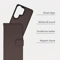imoshion Detachable 2-in-1 Luxury Bookcase Samsung Galaxy S26 Ultra - Brown