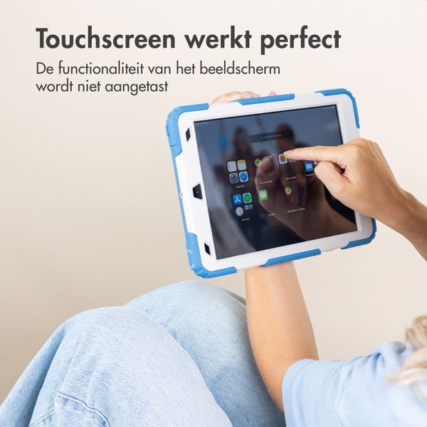 imoshion Rugged Kidsproof Backcover Apple iPad 6 (2018) 9.7 inch / iPad 5 (2017) 9.7 inch / Air 2 (2014)/Air 1 (2013) - Blauw