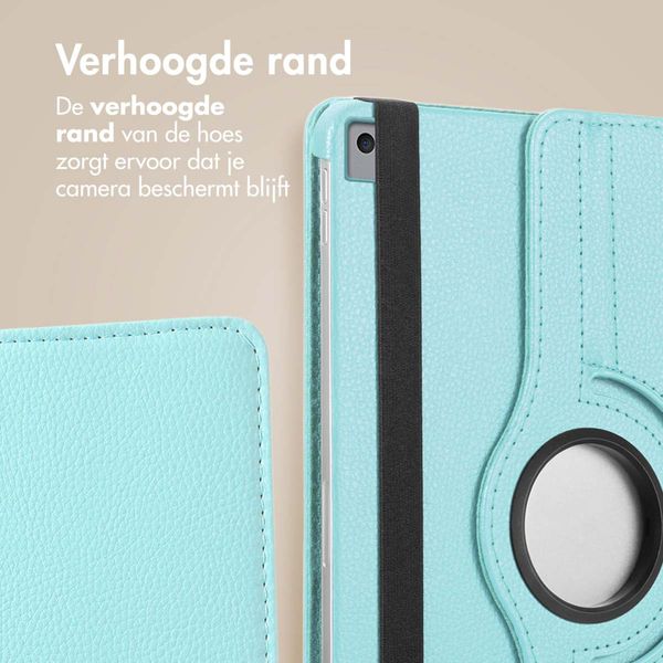 imoshion 360° draaibare Bookcase Apple iPad 9 (2021) 10.2 inch / iPad 8 (2020) 10.2 inch / iPad 7 (2019) 10.2 inch - Lichtblauw
