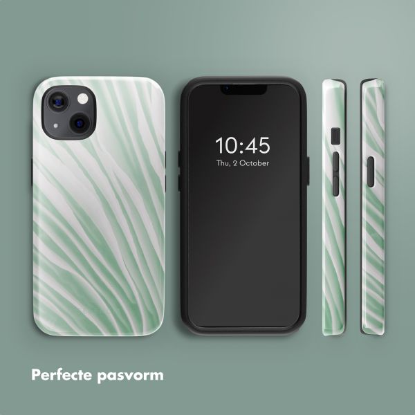 Selencia Vivid Backcover met MagSafe Apple iPhone 13 - Nature Grayed Jade