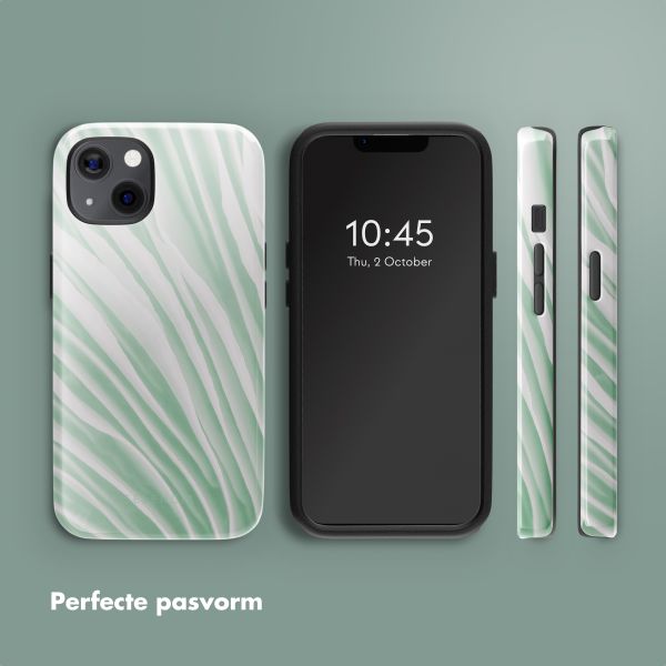 Selencia Vivid Tough Backcover met MagSafe iPhone 13 - Nature Grayed Jade